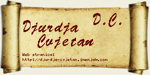 Đurđa Cvjetan vizit kartica